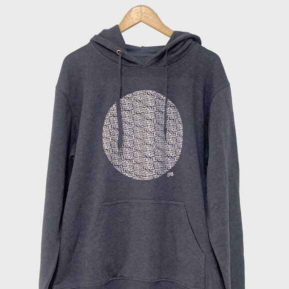 NEVER USED - Modern Pattern Dark Grey Hoodie - LuCo - Picture 1 of 6
